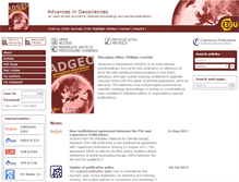 Tablet Screenshot of advances-in-geosciences.net
